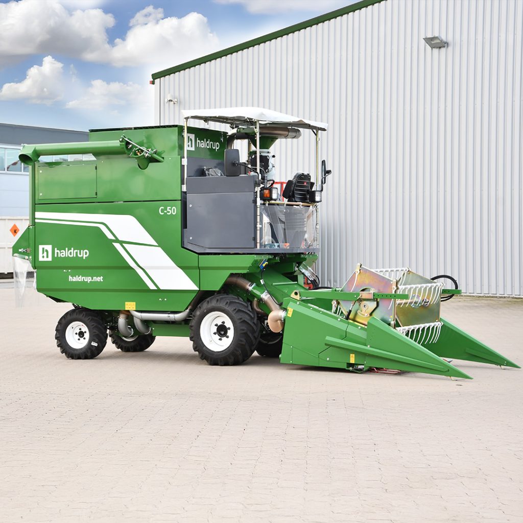 HALDRUP C-50 Dreschsystem und Probenabsackung